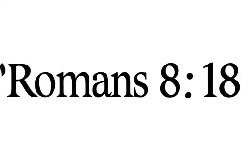 "Romans 8:18" tattoo design idea