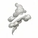 Filler Clouds and Smoke tattoo design idea
