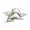 Filler Clouds and Smoke tattoo design idea