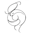 bimbo whore tattoo design idea