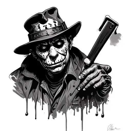 Freddy Krueger tattoo design idea