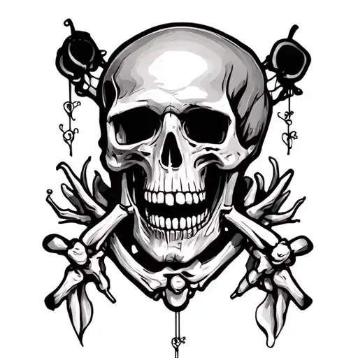 swag in bones  tattoo design idea