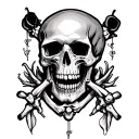 swag in bones  tattoo design idea