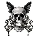 swag in bones  tattoo design idea