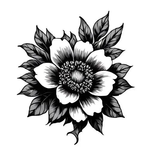 flower and sex tattoo design idea