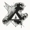 perception creates reality minimal tattoo design idea