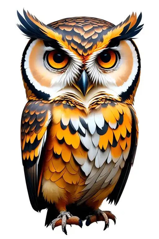 owl tattoo design idea