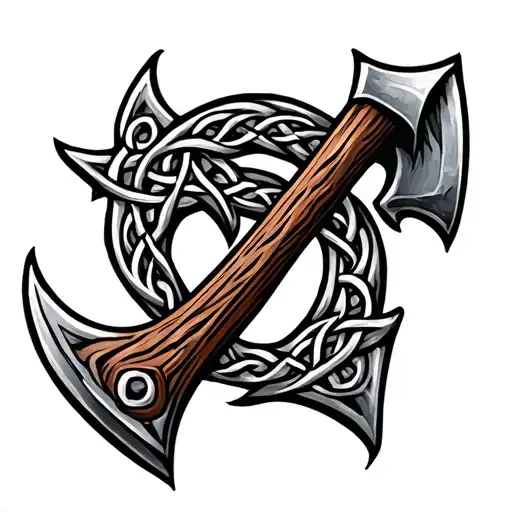 Celtic Axe tattoo design idea