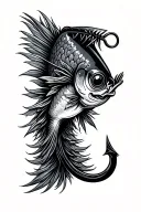 Fishing Hook tattoo design idea