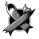 Recovery Ribbon tattoo design idea