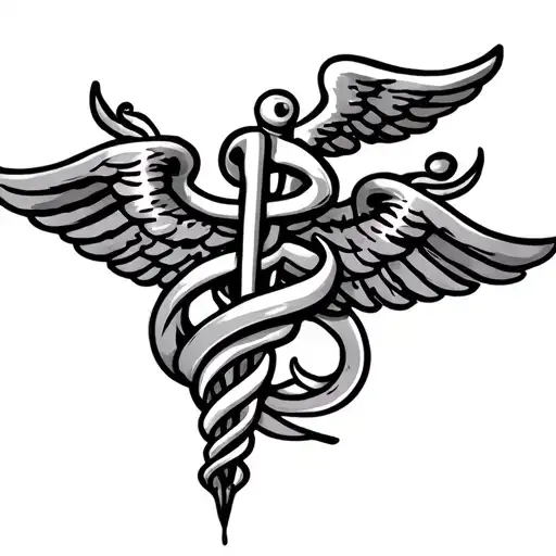LVN RN AND CAduceus  tattoo design idea