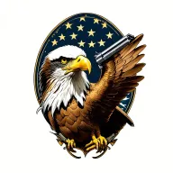 2nd amendment eagle tattoo design idea