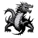 Smaug tattoo design idea