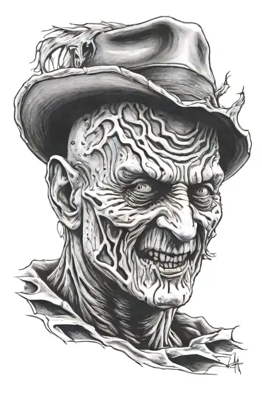 Freddy Krueger tattoo design idea