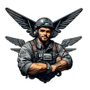 Aircraft Mechanic tattoo design idea
