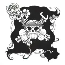 Devilfruit One piece Luffy Gear 5 leaf clover tattoo design idea