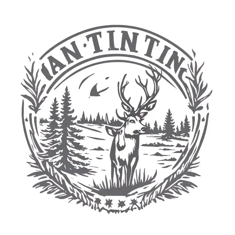 hunting memorial tattoo for dad tattoo design idea
