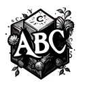 Abc Blocks tattoo design idea
