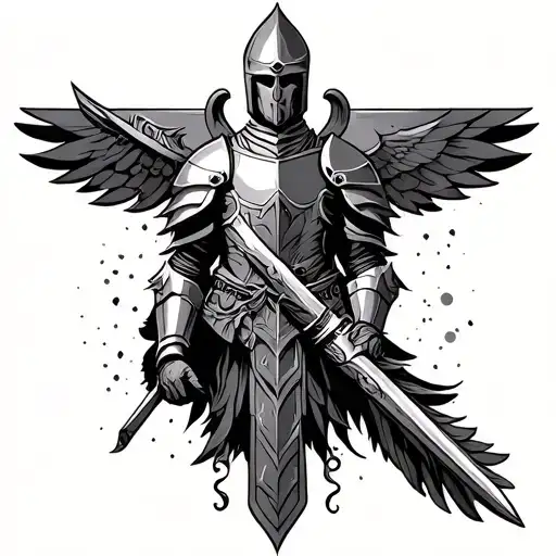 Put On The Full Armor of God tattoo design idea
