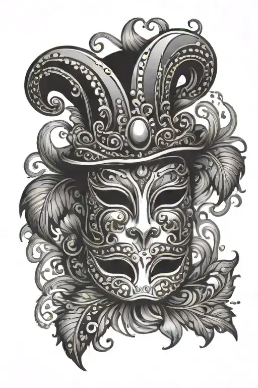 Mardi Gras tattoo design idea