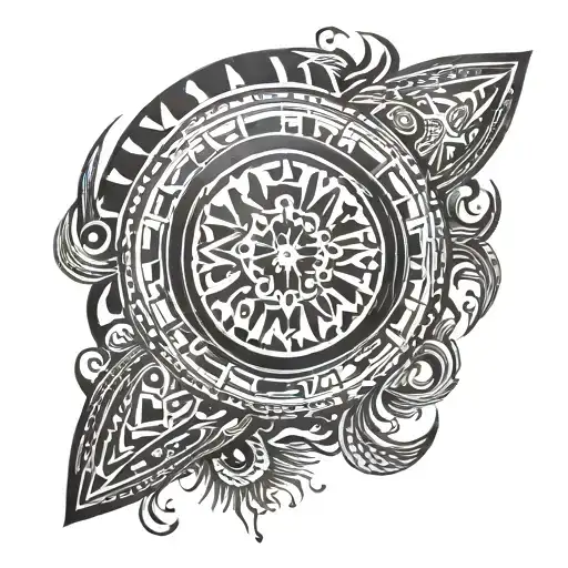 liberia tribal sleeve tattoo design idea