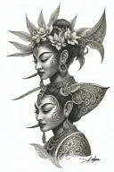 Bali tattoo design idea