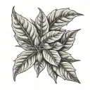 bay leaf tattoo design idea