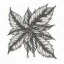 bay leaf tattoo design idea