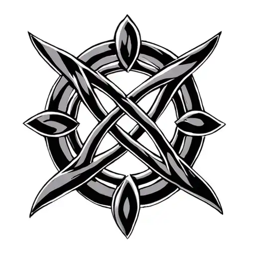 4 points celtic fathers knot tattoo design idea