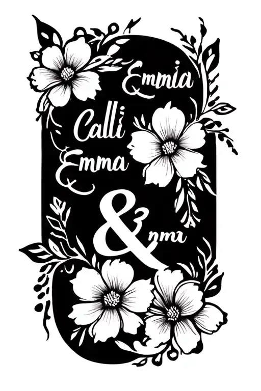 "Calli & Emma" "Calli & Emma" tattoo design idea