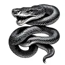Two Headed Snake tattoo design idea