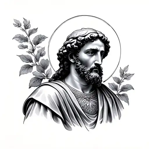 Saint Joseph tattoo design idea