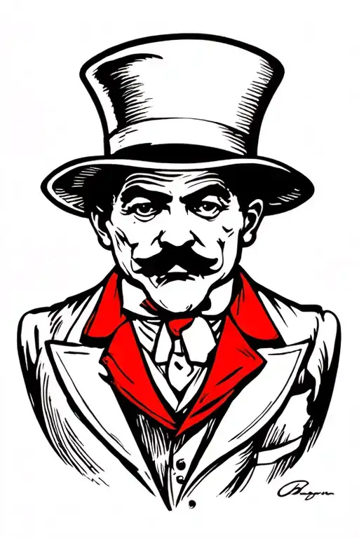 monopoly man gangster tattoo design idea