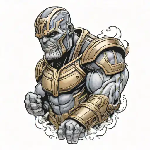 Thanos tattoo design idea