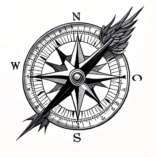 Moral Compass tattoo design idea