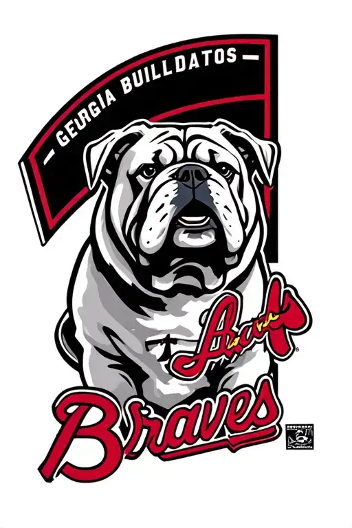 Georgia Bulldogs and Atlanta Braves tattoo design idea