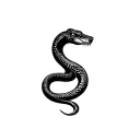 viper snake tattoo design idea