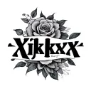 "Xxjkxx" passed away father tattoo design idea