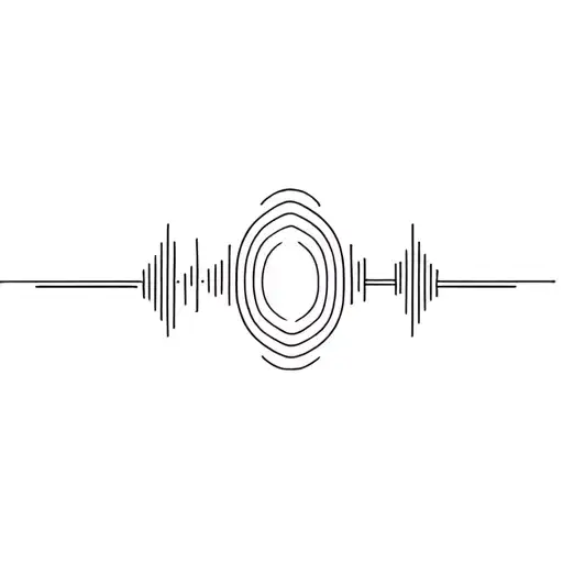 soundwave abstract tattoo design idea