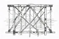 hangmans  gallows tattoo design idea