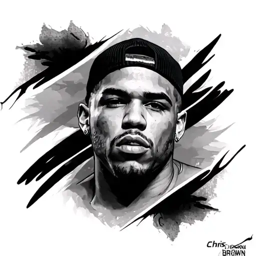 Chris brown residuals tattoo design idea