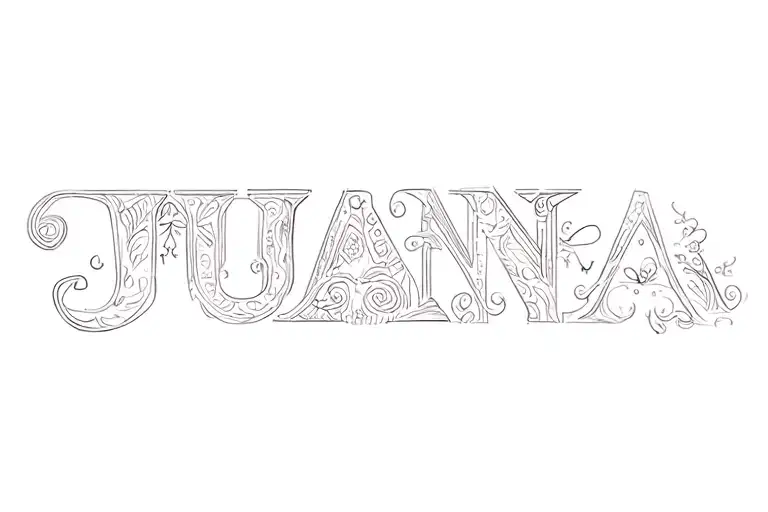 Juana tattoo design idea