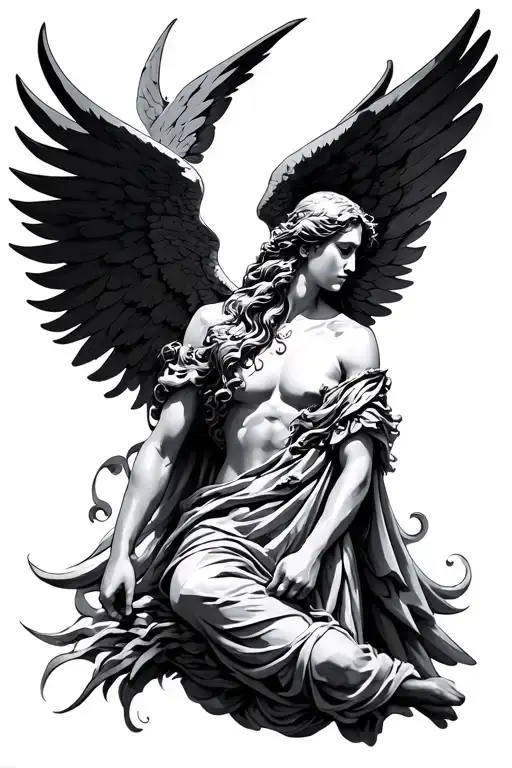 archangel Raphael tattoo design idea
