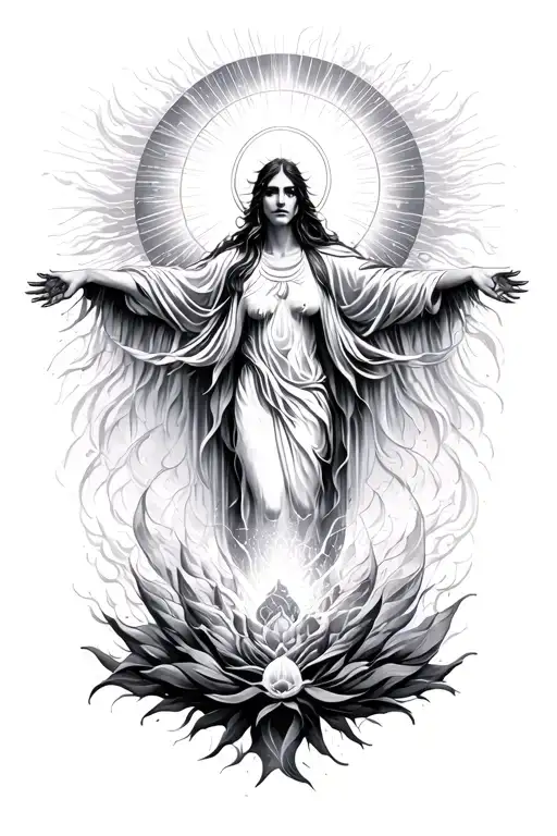 spirituality, ascension,  tattoo design idea