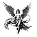 Archangel Raphael tattoo design idea