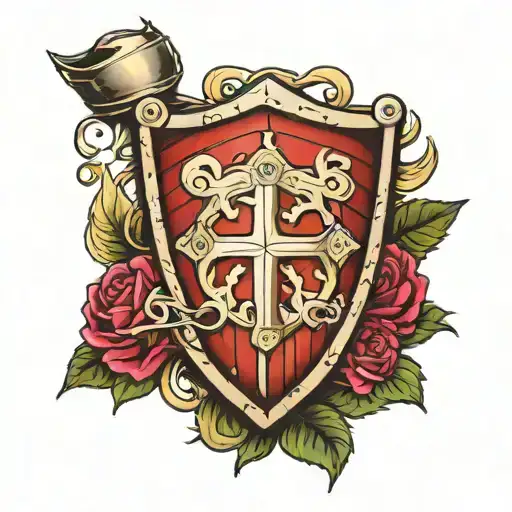 shield of america of cali and independent of avellaneda tattoo design idea