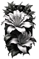 Lilly flower tattoo design idea