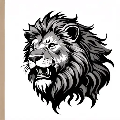 Lion, Bosnia, Text Mihm tattoo design idea