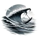 Surf tattoo design idea