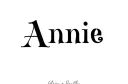 "Annie" tattoo design idea